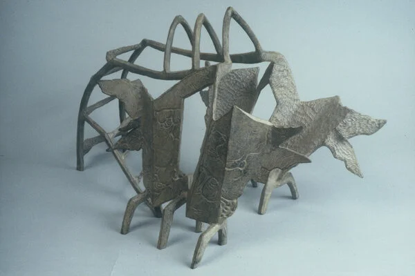 Shrine With Flaming Windows, 1992, Bronze, 16 x 26 x 12 inches