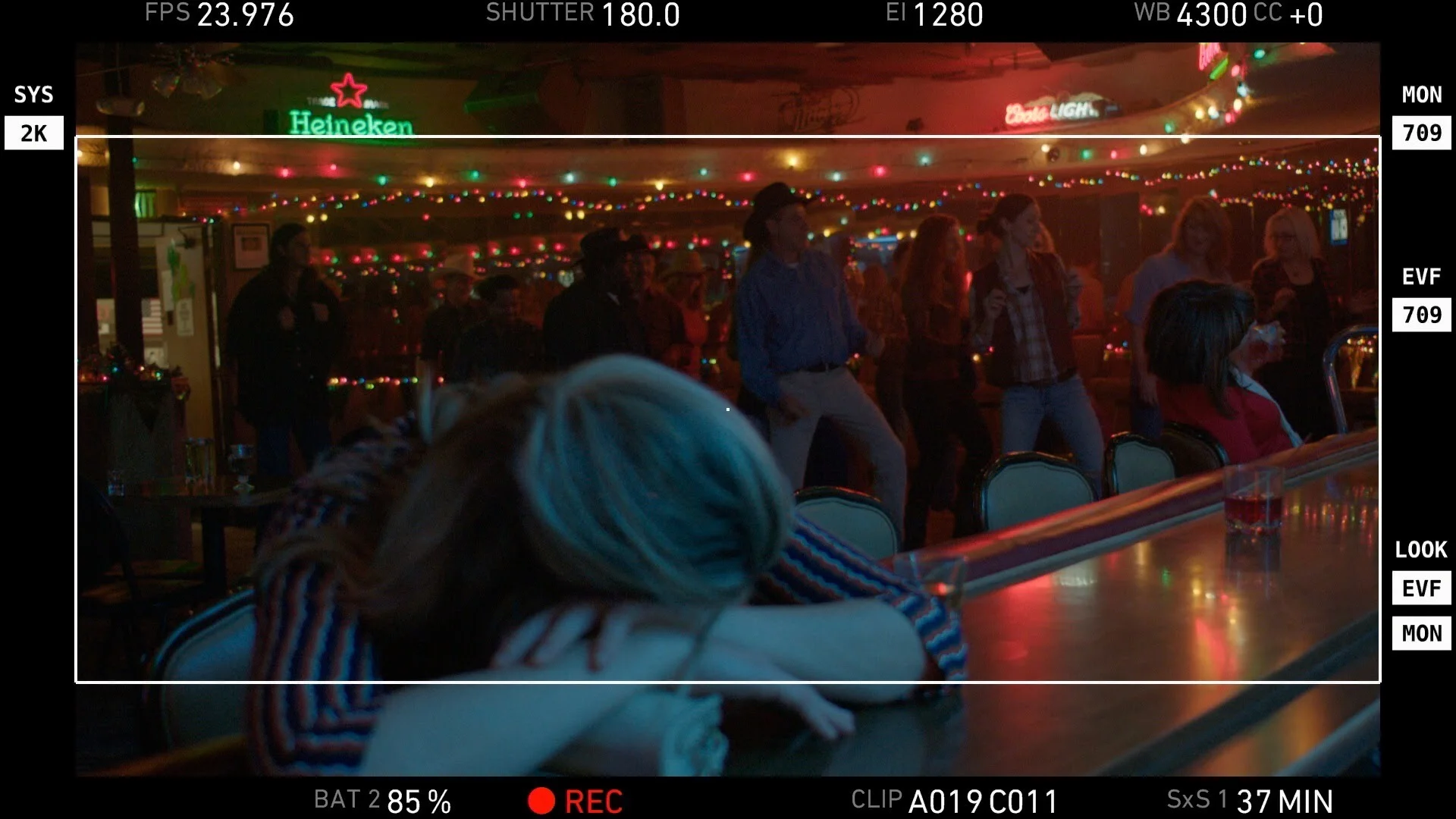 For the internet release, I’d decided to mix in the aspect ratios, so Lizzy Jo lives in the 16x9 world whereas her outlaw alter ego lives in anamorphic, and sometimes we’d overlap the ratios on purpose.