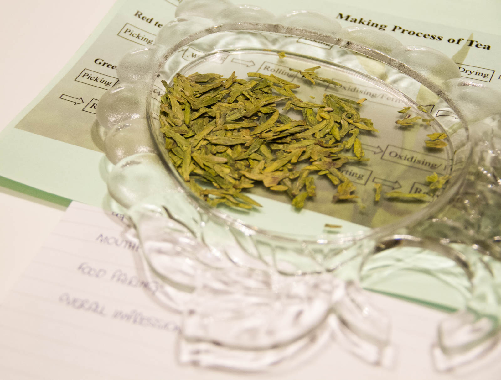 Long Jing tea leaves