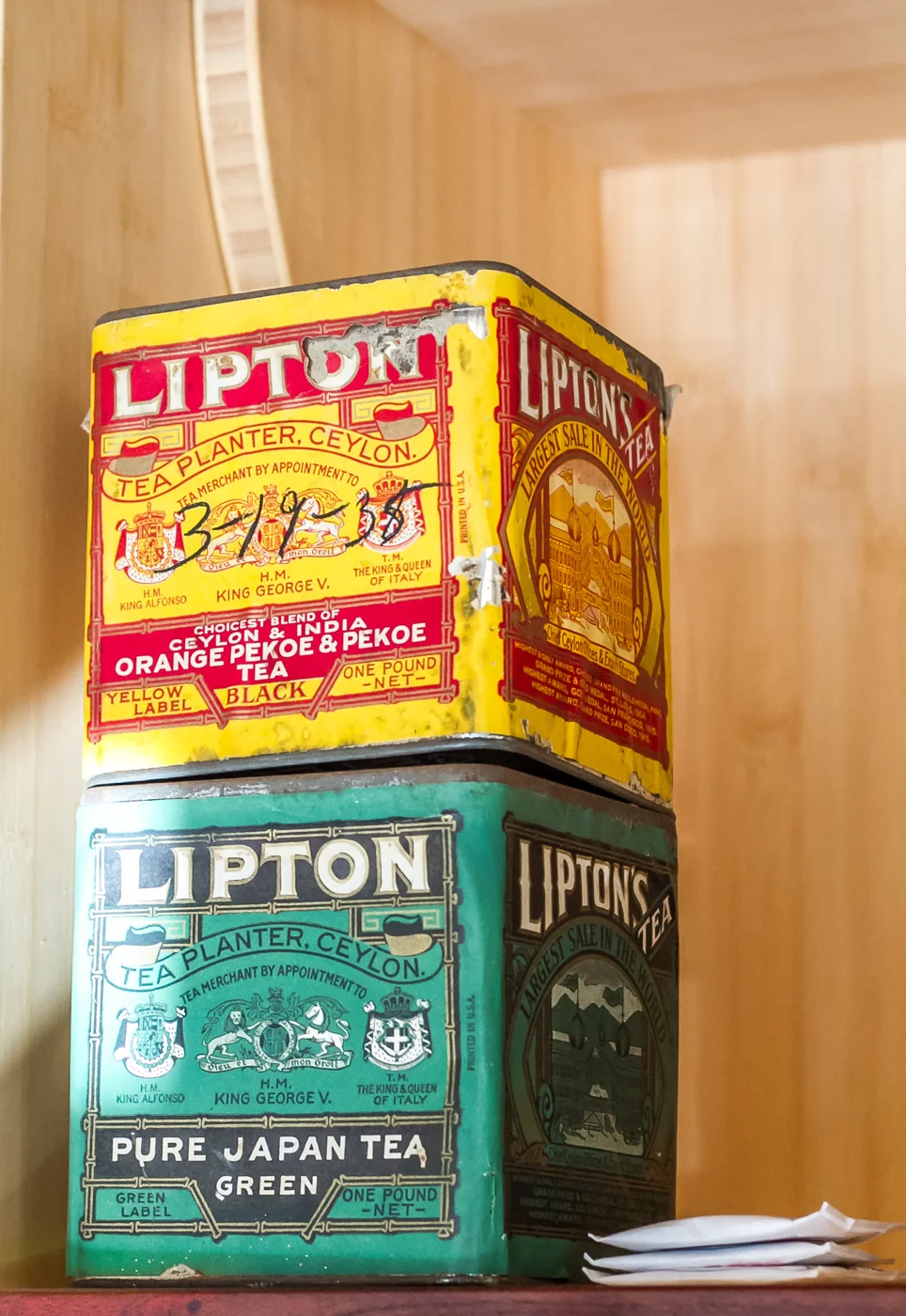 Exhibits at the Tea Museum in Lagunitas