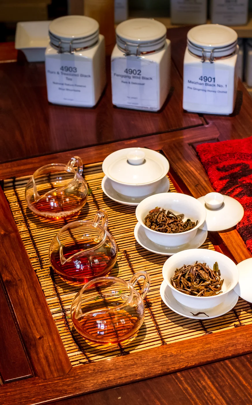 Tea tasting, black teas at The Phoenix Collection