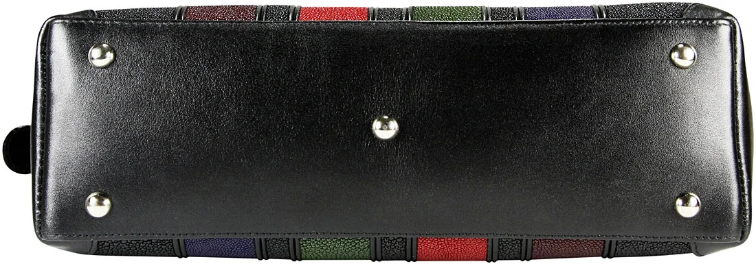 Authentic Womens Stingray Leather handbag, Shagreen handbag,