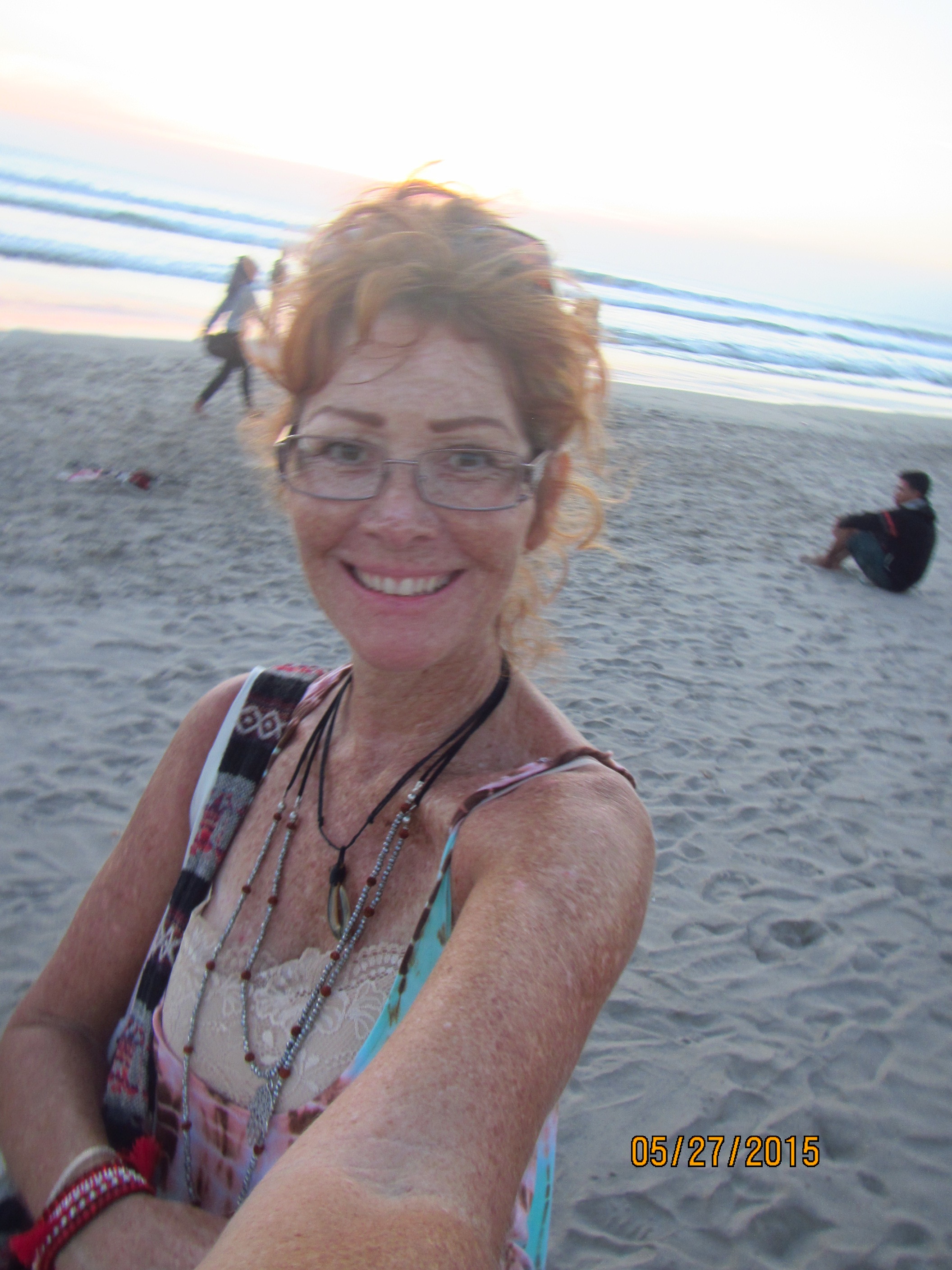 TAKING A BREAK FROM SHOPPING FOR TREASURES TO BRING HOME