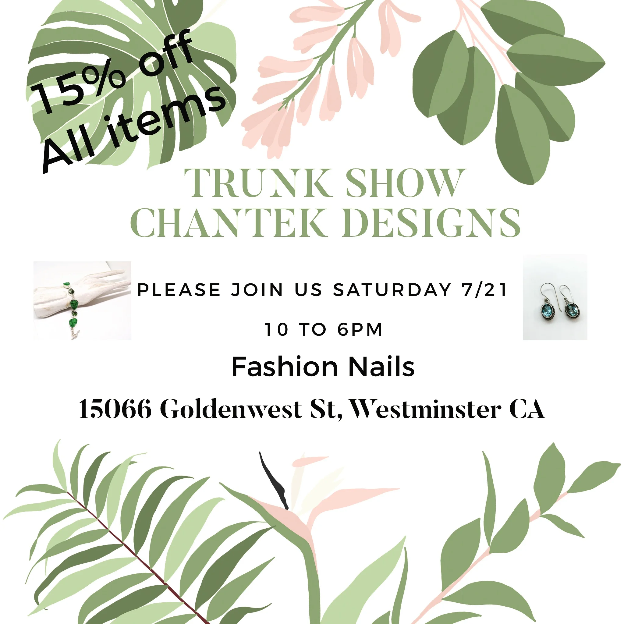 TRUNK SHOW 7-21-18