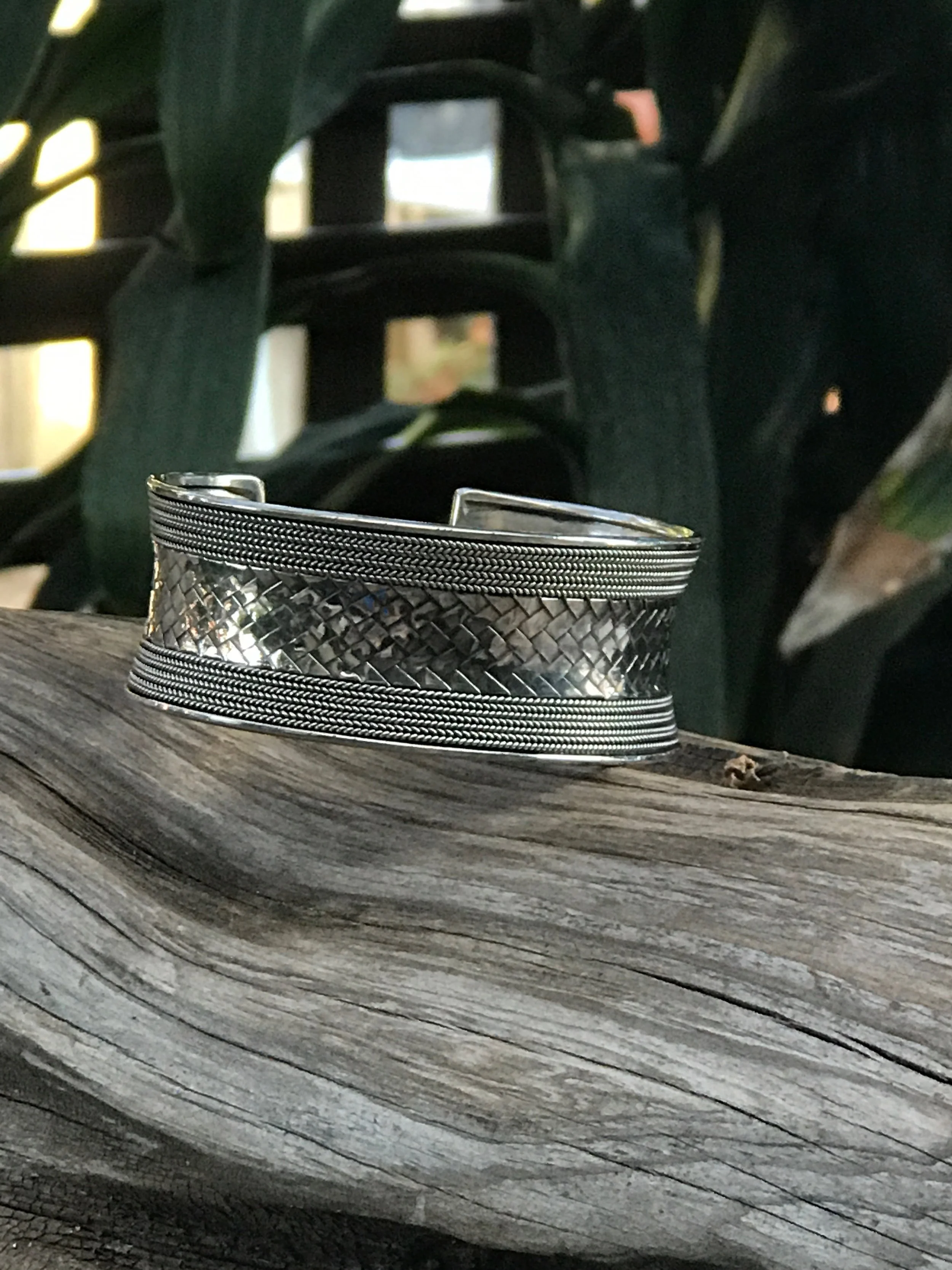 sterling silver cuff from bali