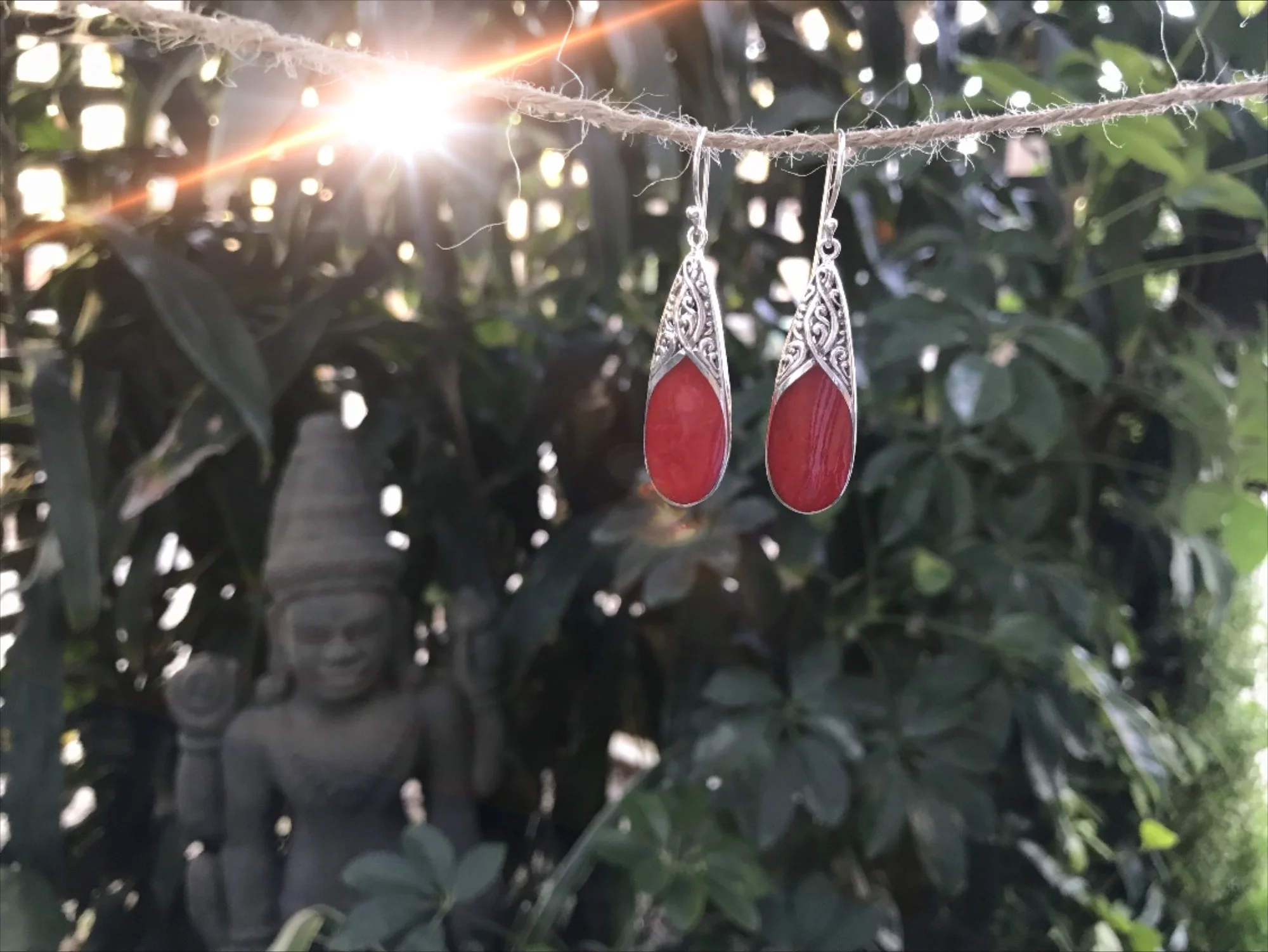 CORAL EARRINGS FROM BALI