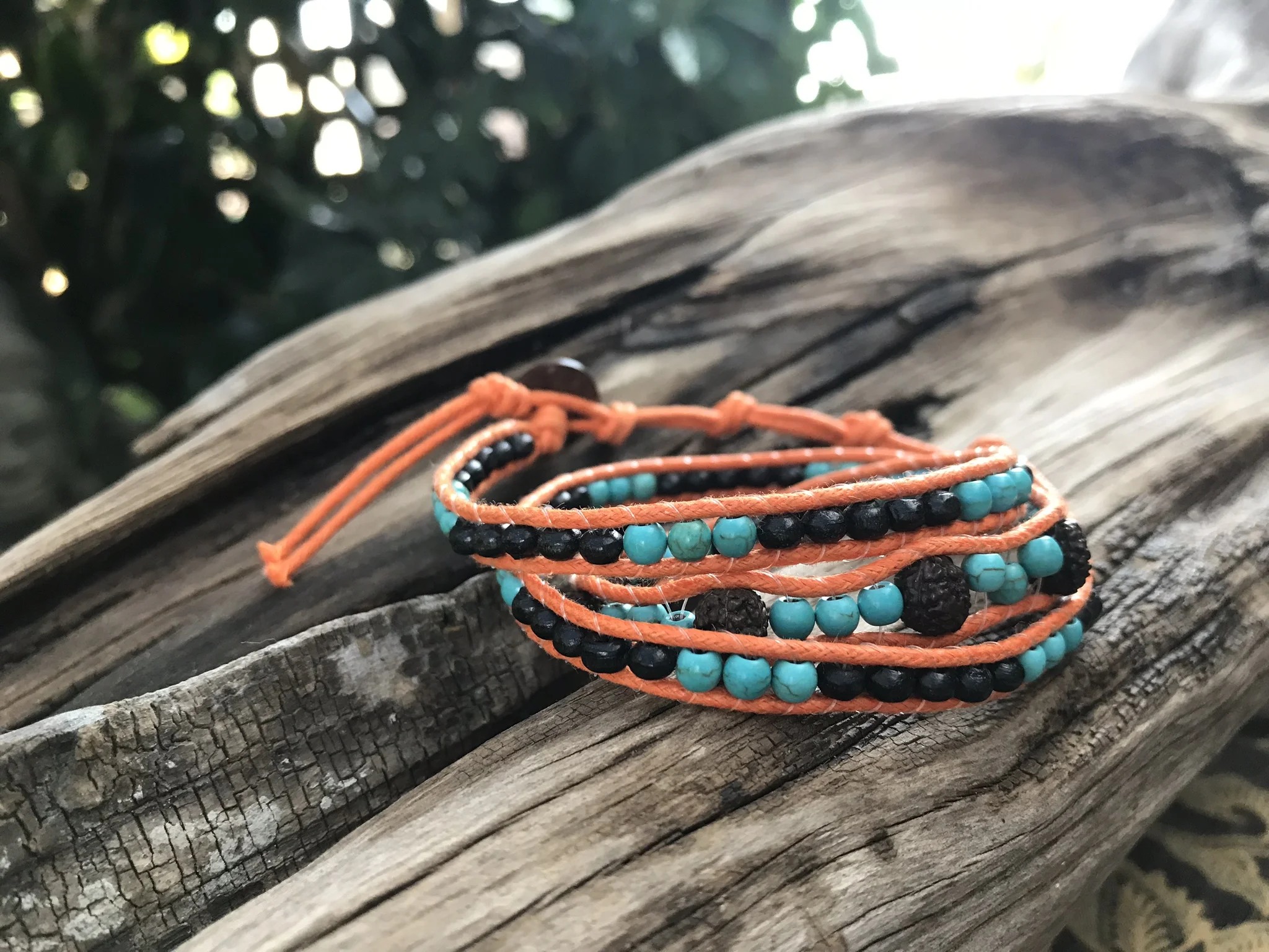 wrap bracelet, 3 round 