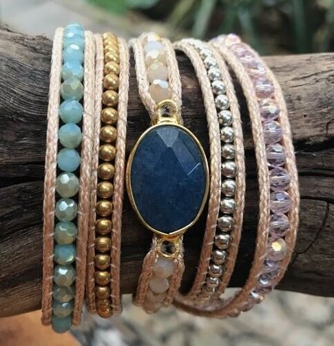 5 (five) round wrap bracelet