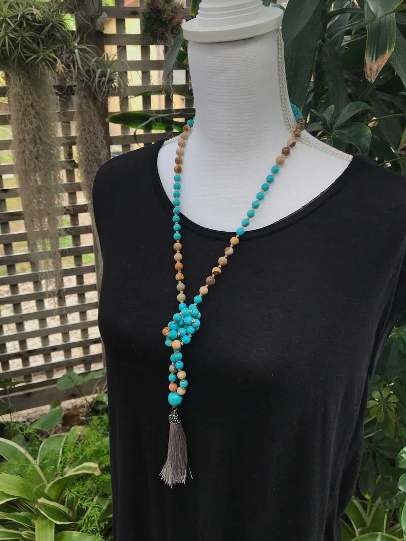 TURQUOISE, JASPER 108 MALA