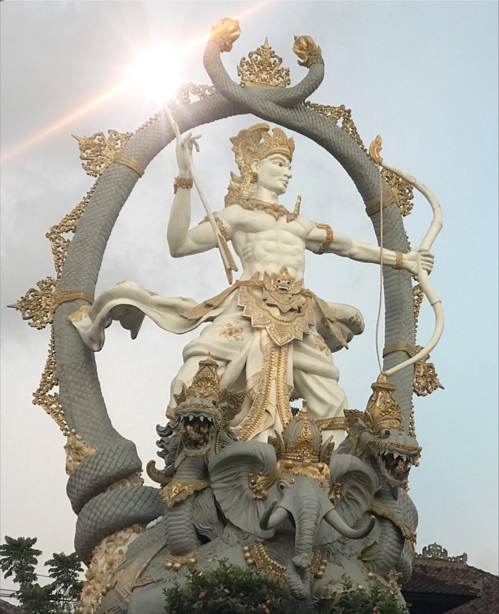 Arjuna Statue in Bali, Jalan Rayan and Andong road 