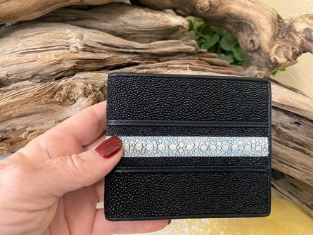 Men Genuine Leather Bi-Fold Wallet