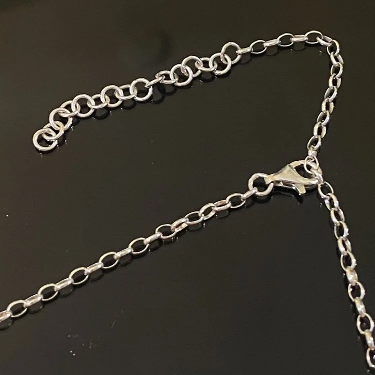 sterling silver necklace, traditional Balinese basketweave coin design -