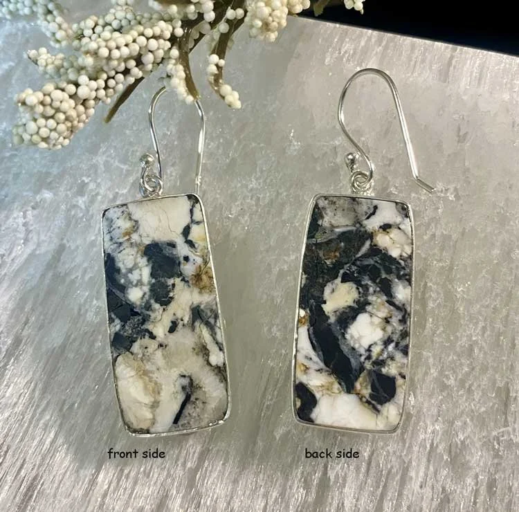 stabilized White Buffalo, desert-inspired jewelry, natural stone earrings, organic jewelry, nature-inspired accessories