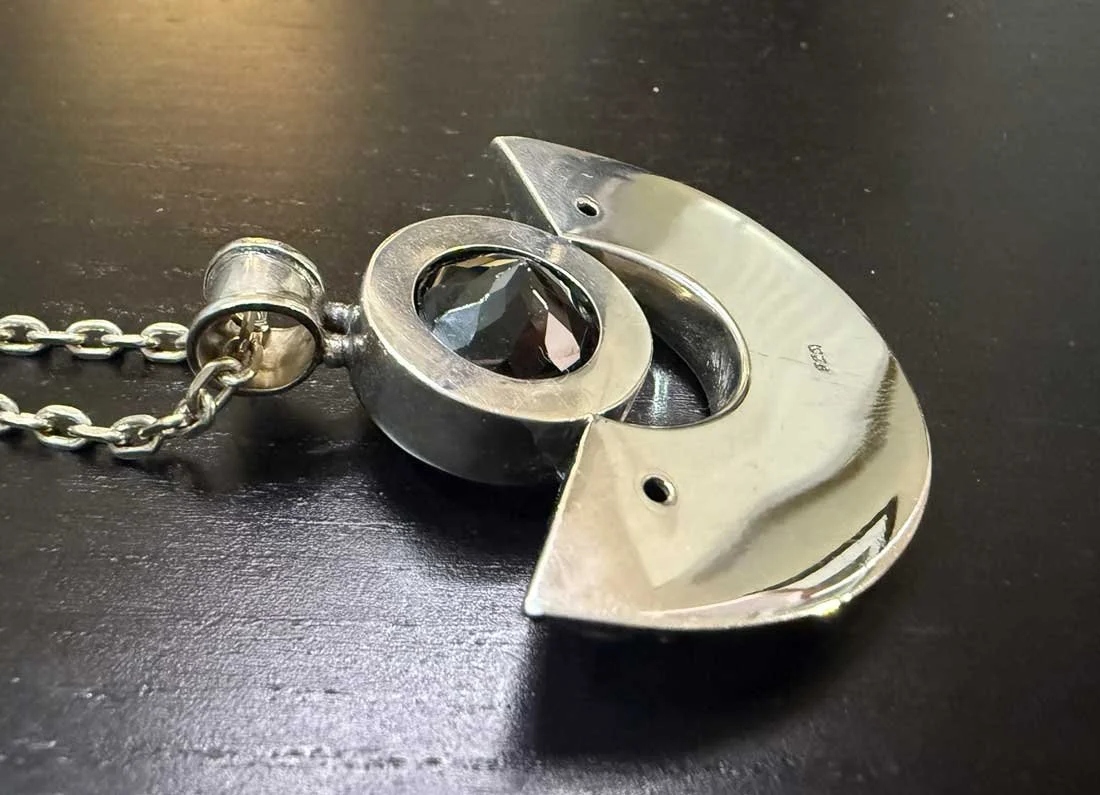 garnet pendant, sterling silver pendant, Bali jewelry, boho gemstone pendant, handcrafted silver, red garnet jewelry,