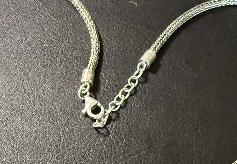 silver turquoise statement necklace and earrings