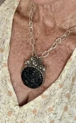 Boho-inspired sterling silver chain necklace styled for everyday wear. Ethically handmade artisan jewelry from Chantek Designs.