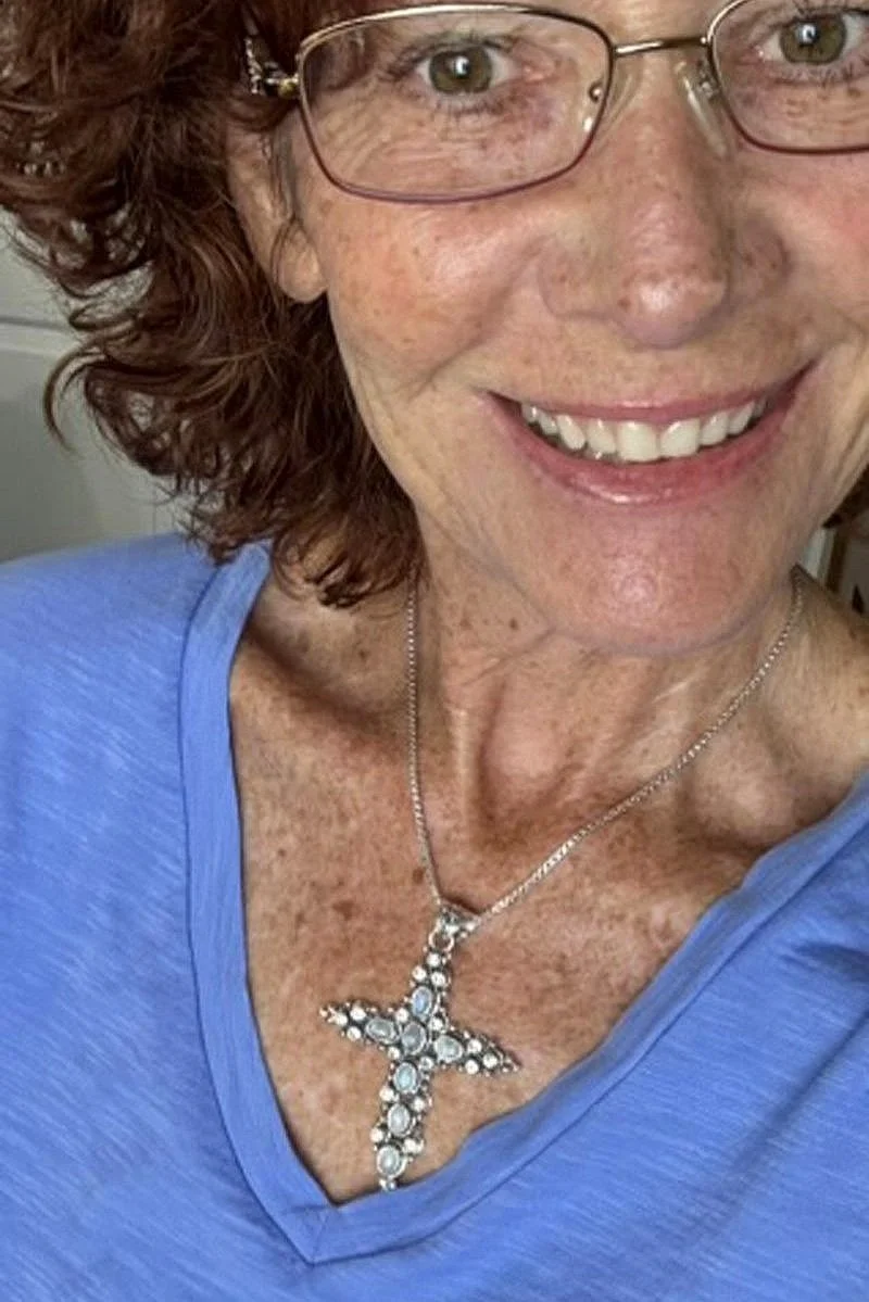 moonstone cross, zircon cross, spiritual jewelry, Christian jewelry, gift for mom