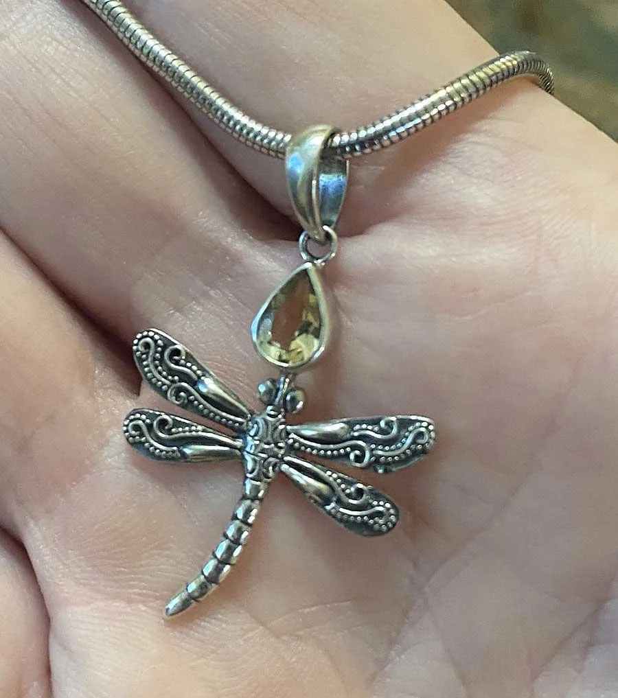 Citrine Boho Jewelry Set  Elegant Citrine Pendant  Spiritual Gemstone Jewelry  Handmade Sterling Silver Set