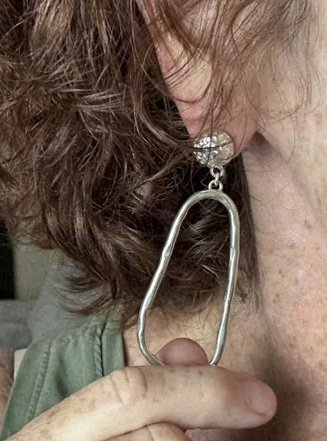 Bali Sterling Silver Teardrop Earrings – Handcrafted, Lightweight, Textured Stud, Boho Chic