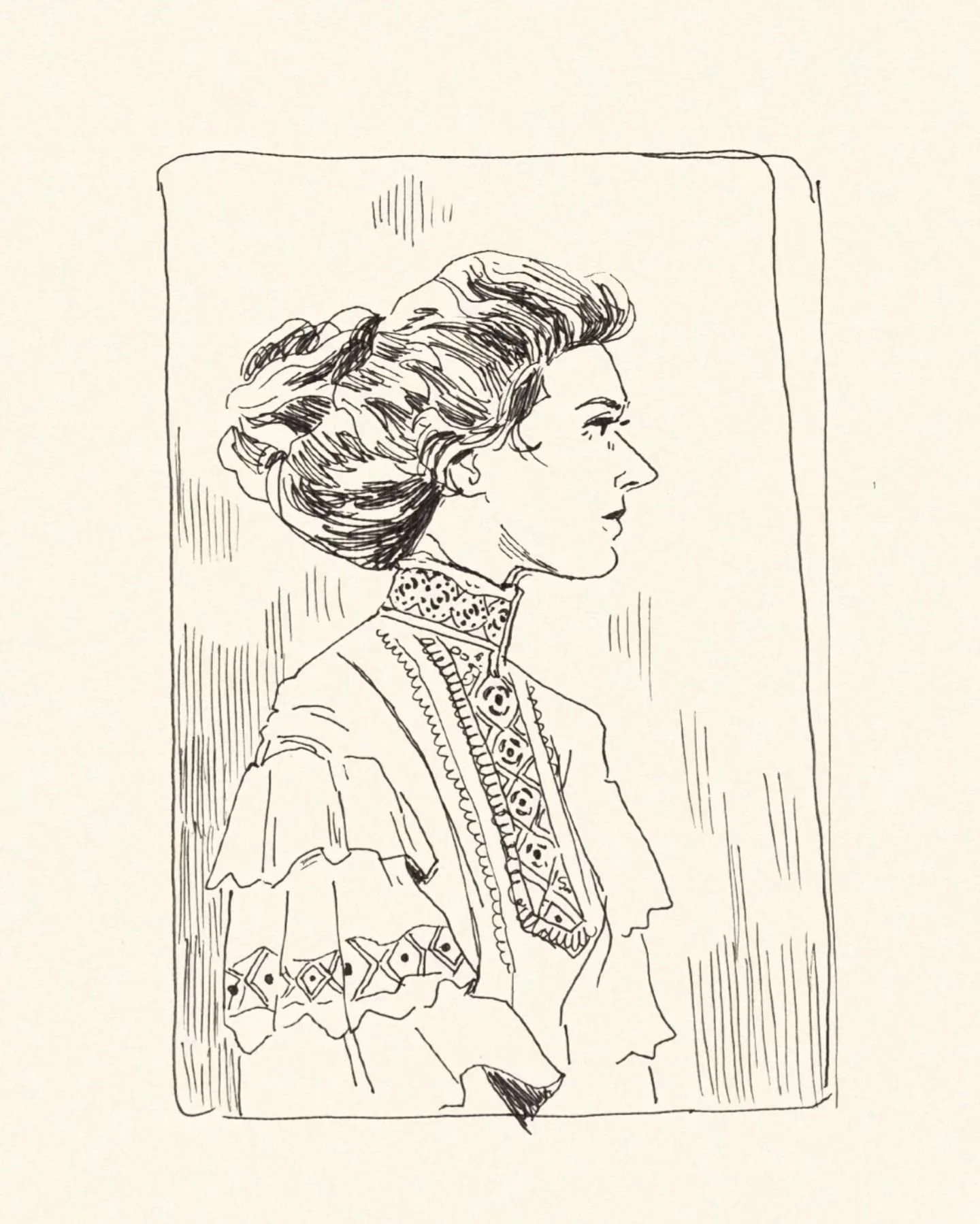 ah, the annual october art challenge! unfortunately i have naught to offer but some warm up edwardian ladies, but i feel like it fits the chilly vibe 🍂