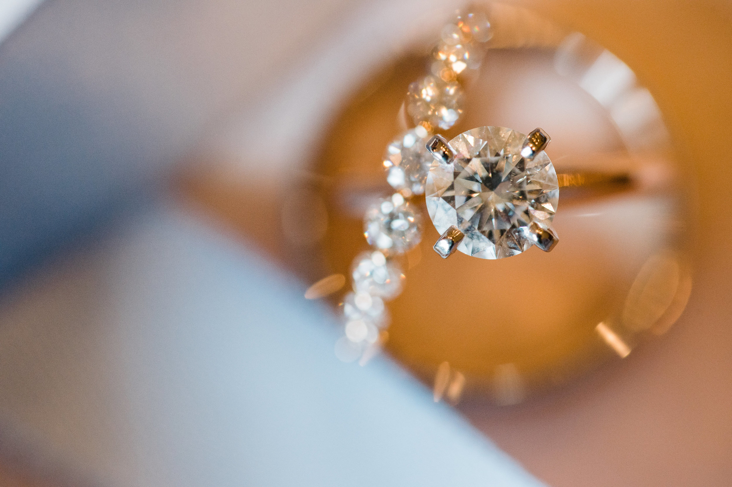 engagement ring winery wedding