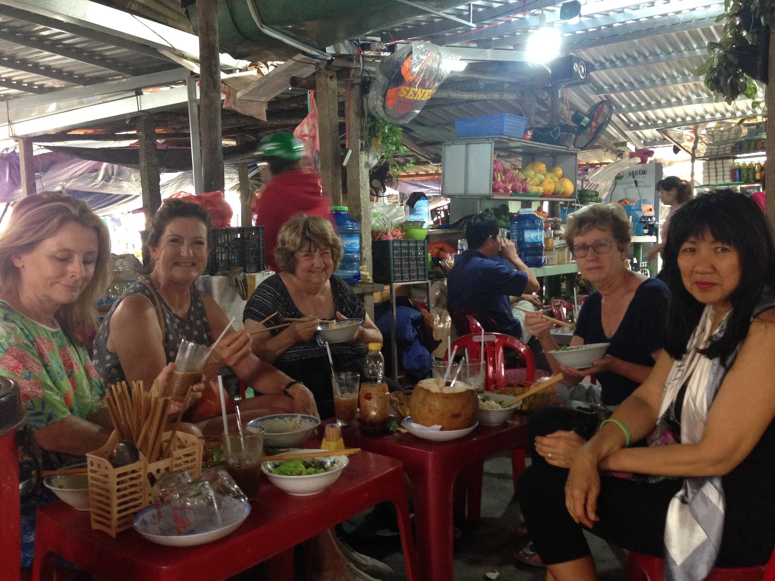 I took my retreat guests to the sinh to market stall. Some where uncomfortable and other’s loved it. It really is a foodies paradise, as the quality is excellent. Sometimes its confronting to western aesthetics however.