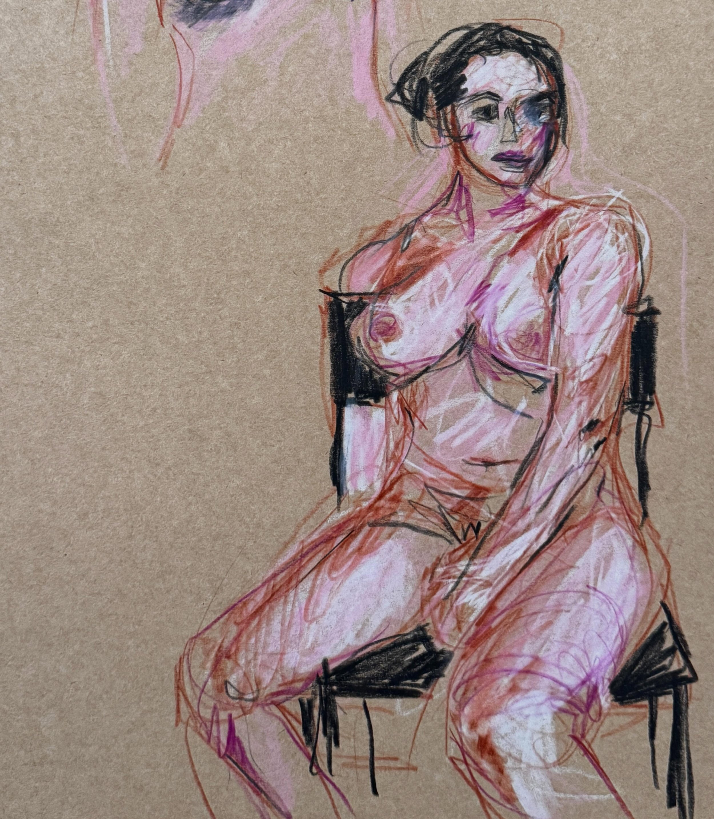 Life Drawing. Last night I started again. I&rsquo;ve had a big break but here I am again :-) met some fun peoole and got back into my old hood. LOVE sydney 🌞
@sydneystreet.gallery 
#mysydneylife #drawingfromlife #followyourjoy