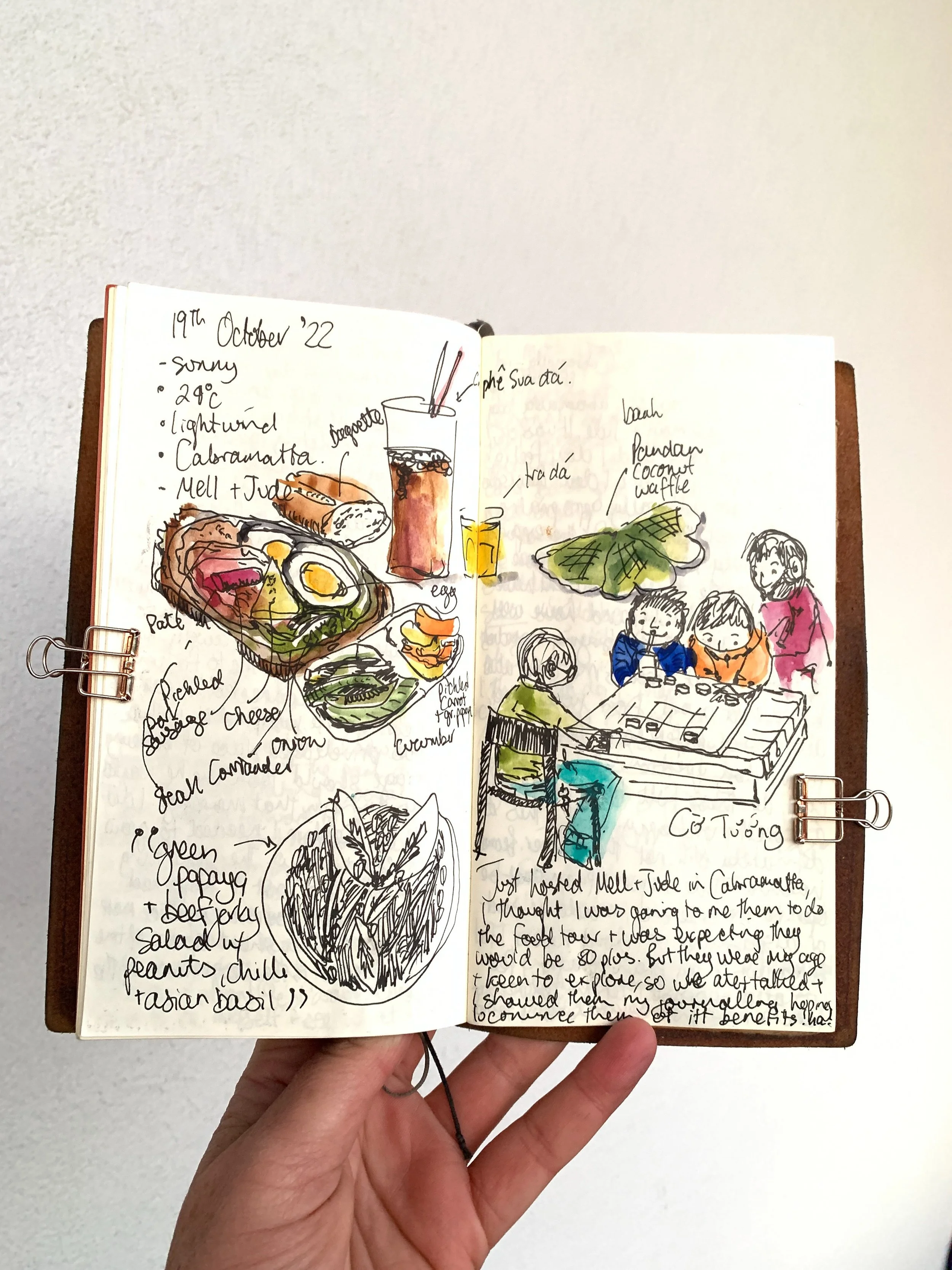 I started sketching in Vietnam in 2011. 
The first tour I opened to the public was 2017. 

Swipe ⬅️for more comments (and old sketches)&hellip; it gets interesting&hellip;. 🤔

Over the years I have met some of the most beautiful creative adventurous
