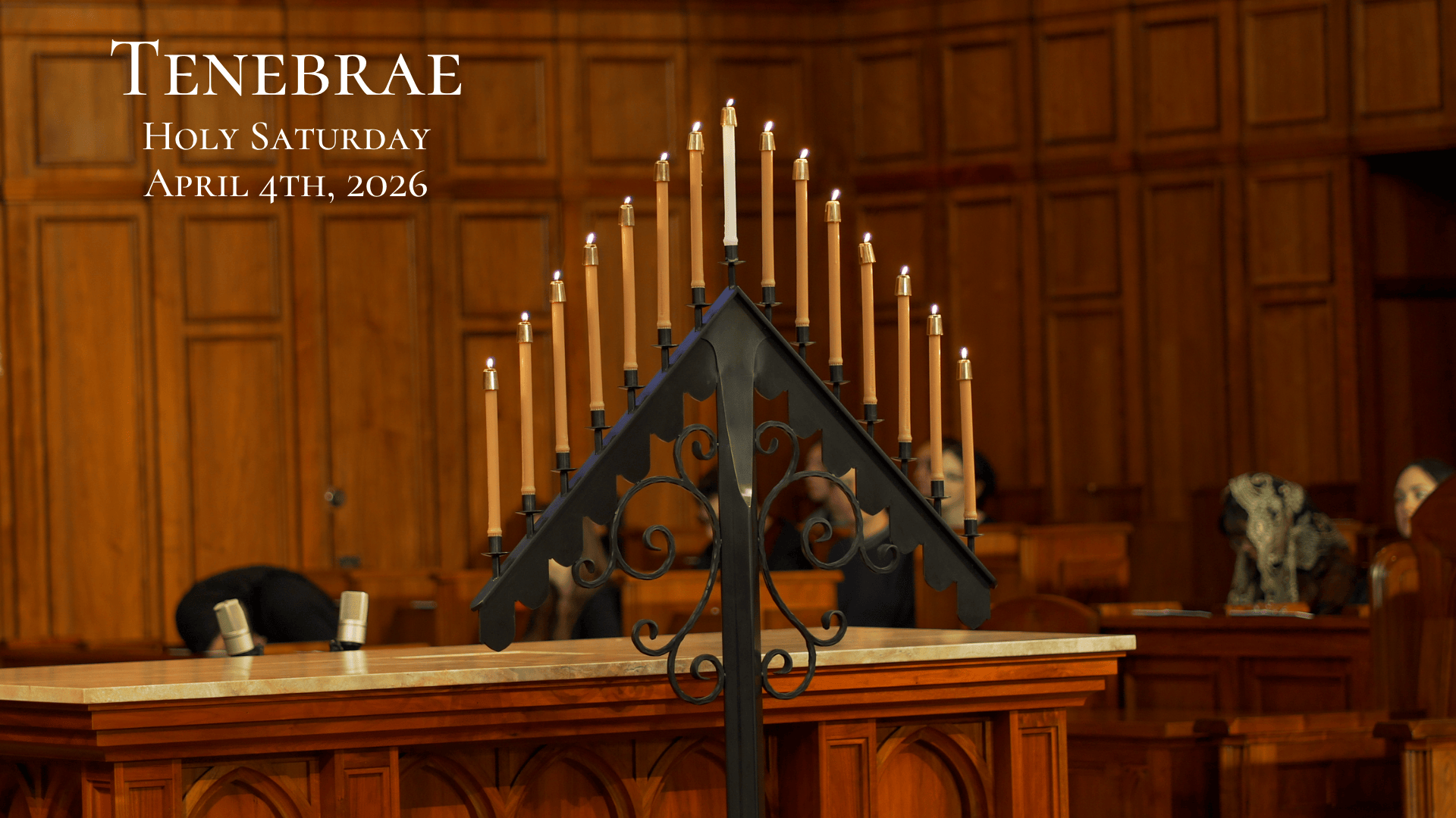 Tenebrae, Holy Saturday