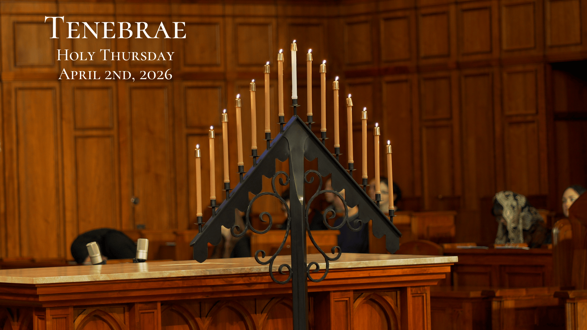 Tenebrae, Holy Thursday