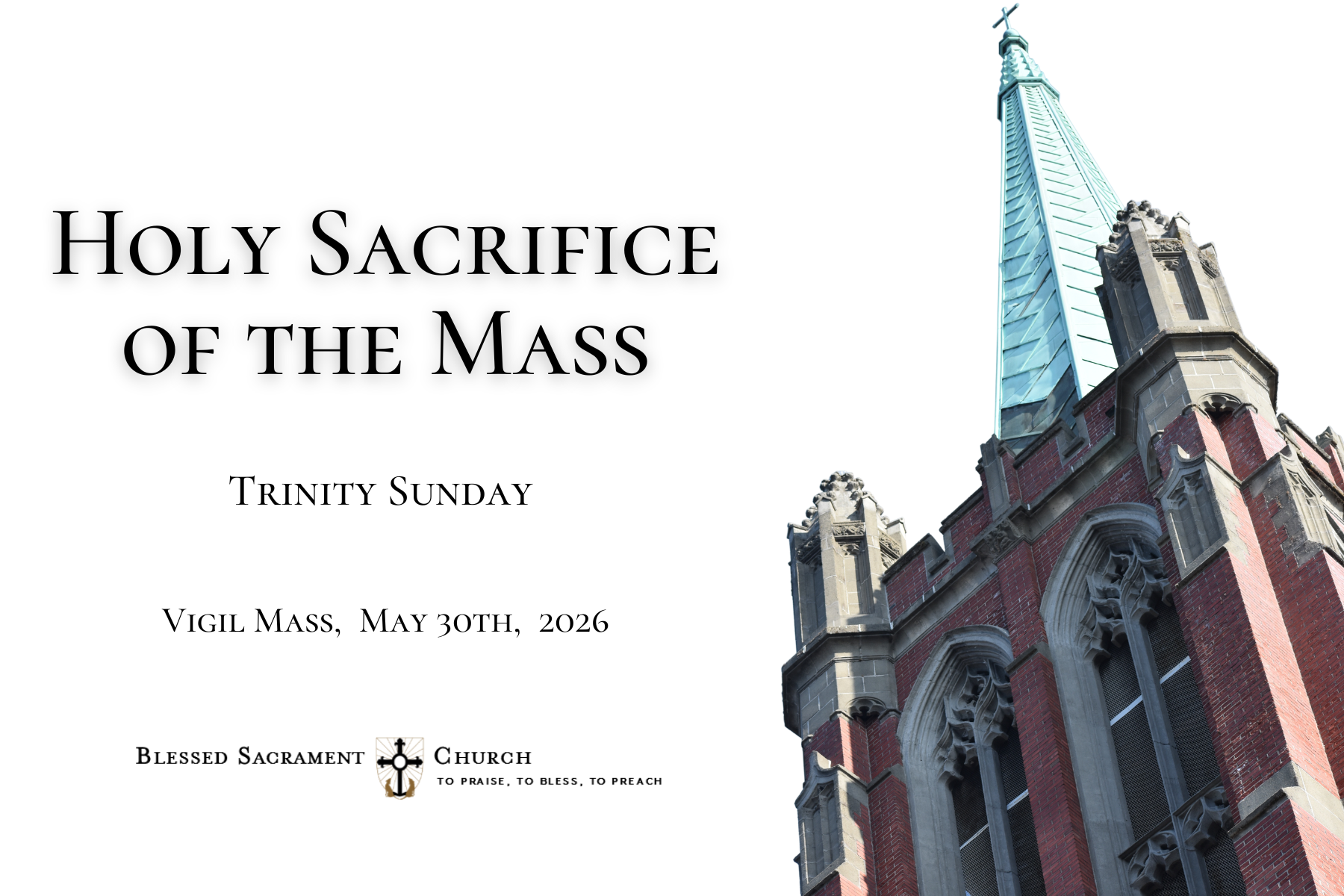 Trinity Sunday, Vigil Mass