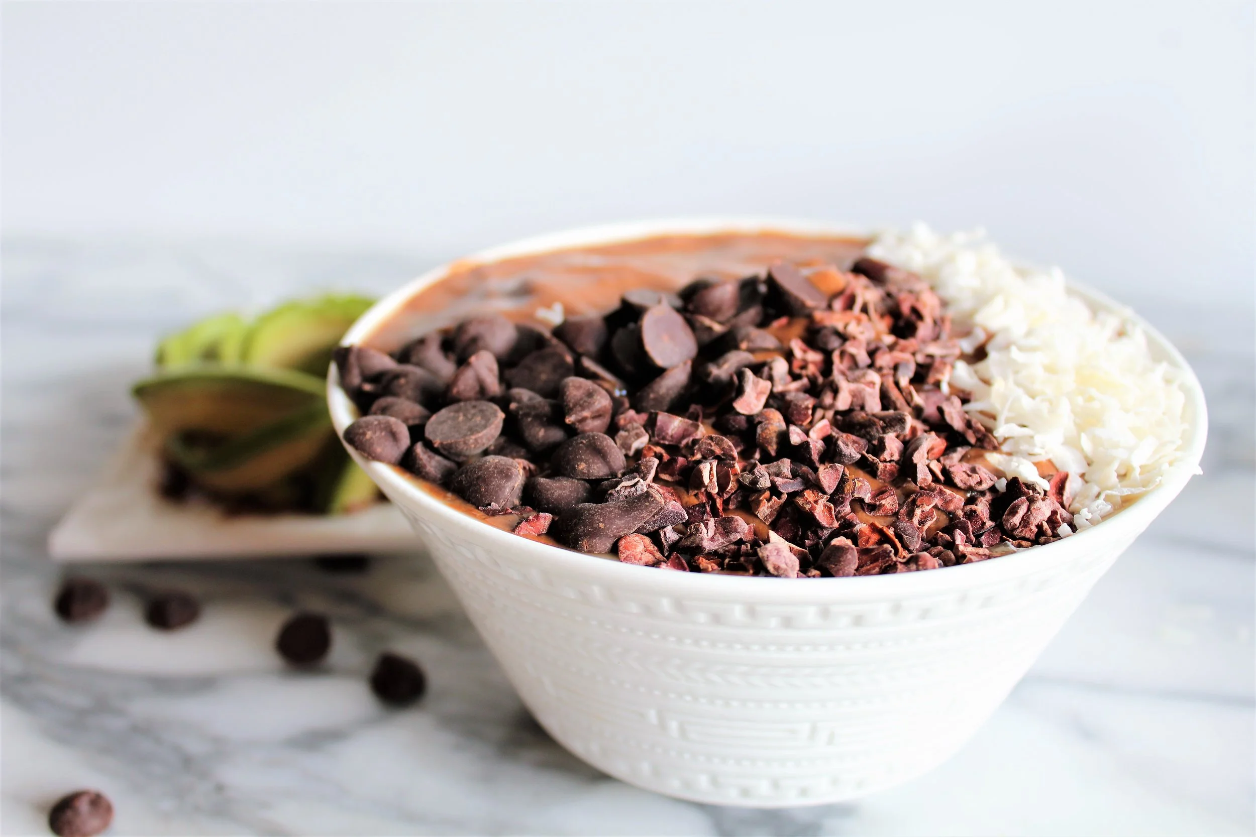 avocado frozen hot chocolate — Milk & Honey Nutrition