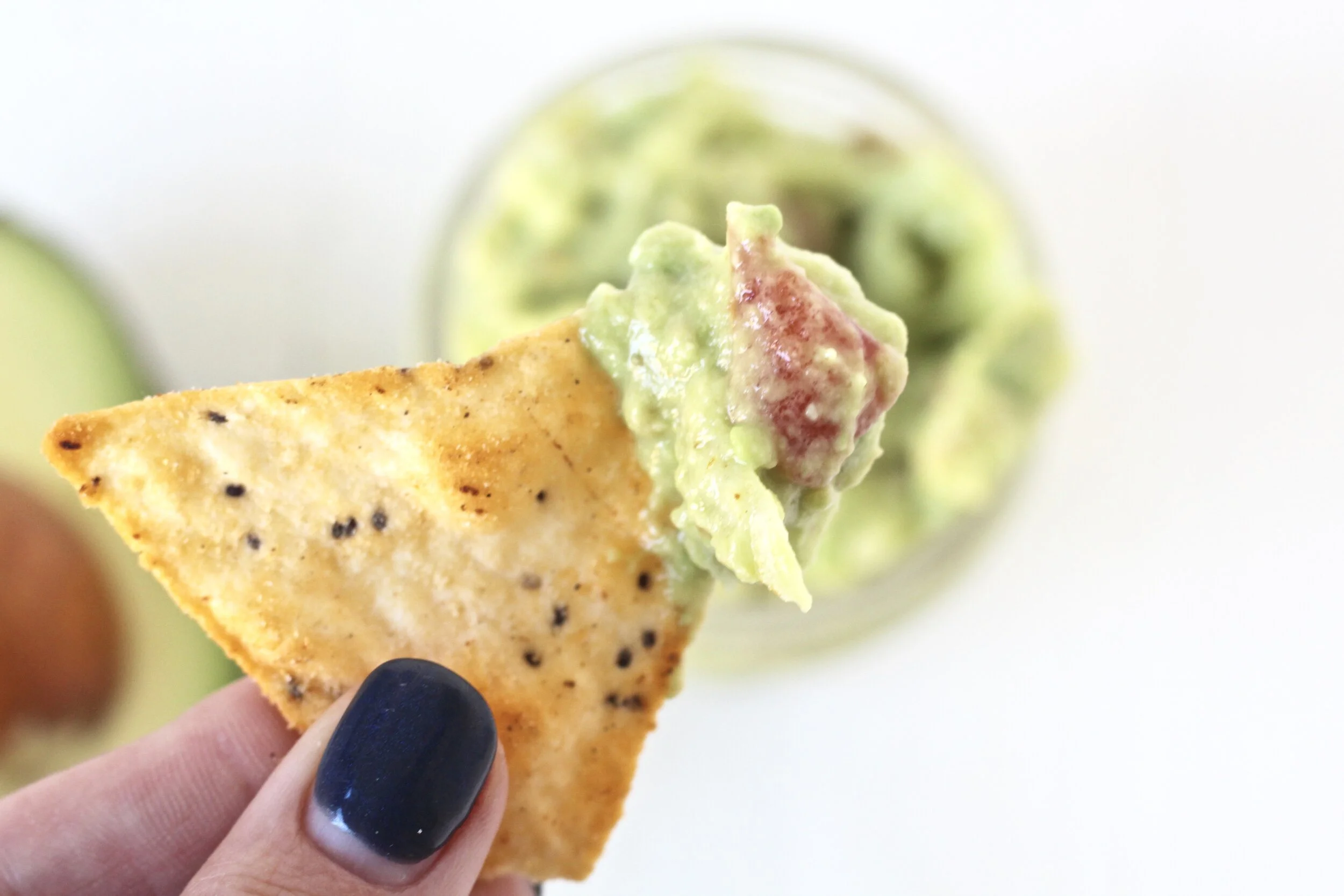 5minute guacamole for one — Milk & Honey Nutrition