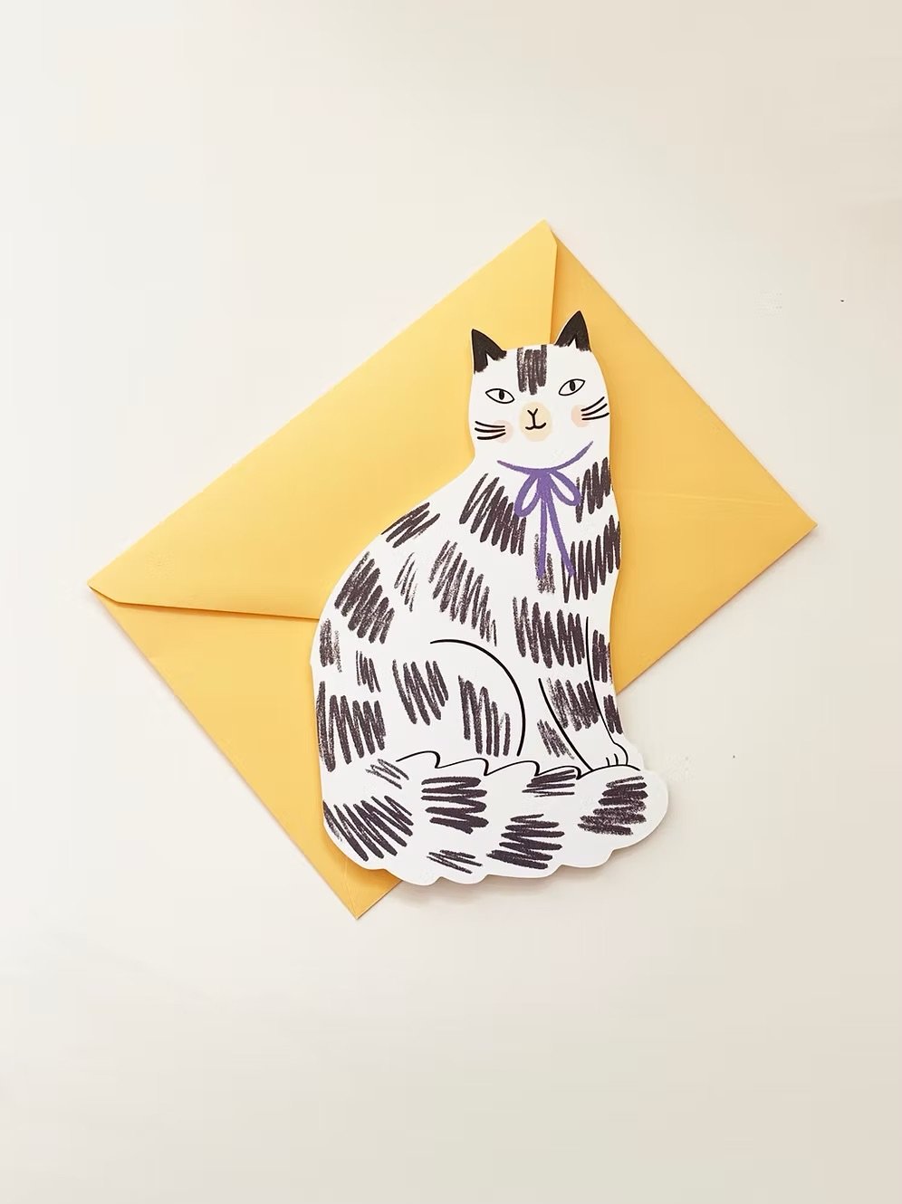 Sitting Kitty - Greeting Card