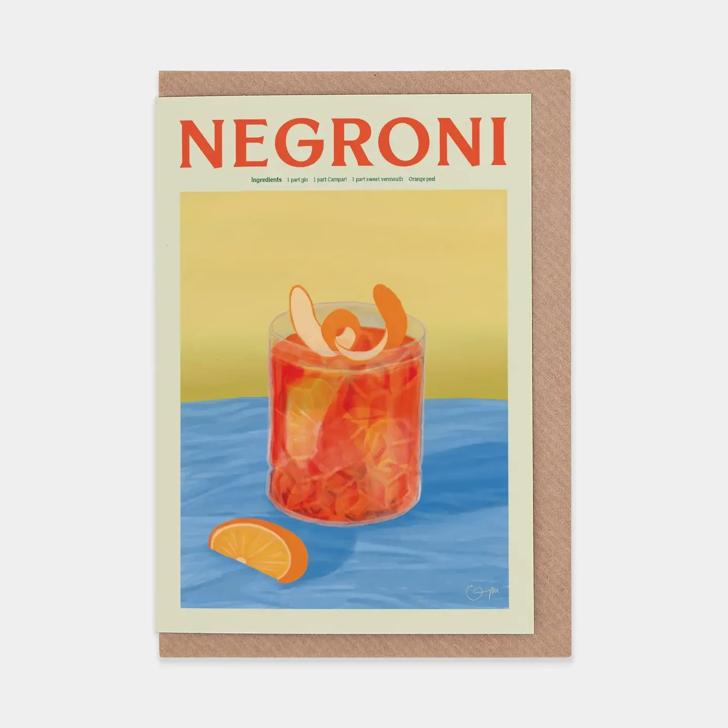 Negroni - Greeting Card