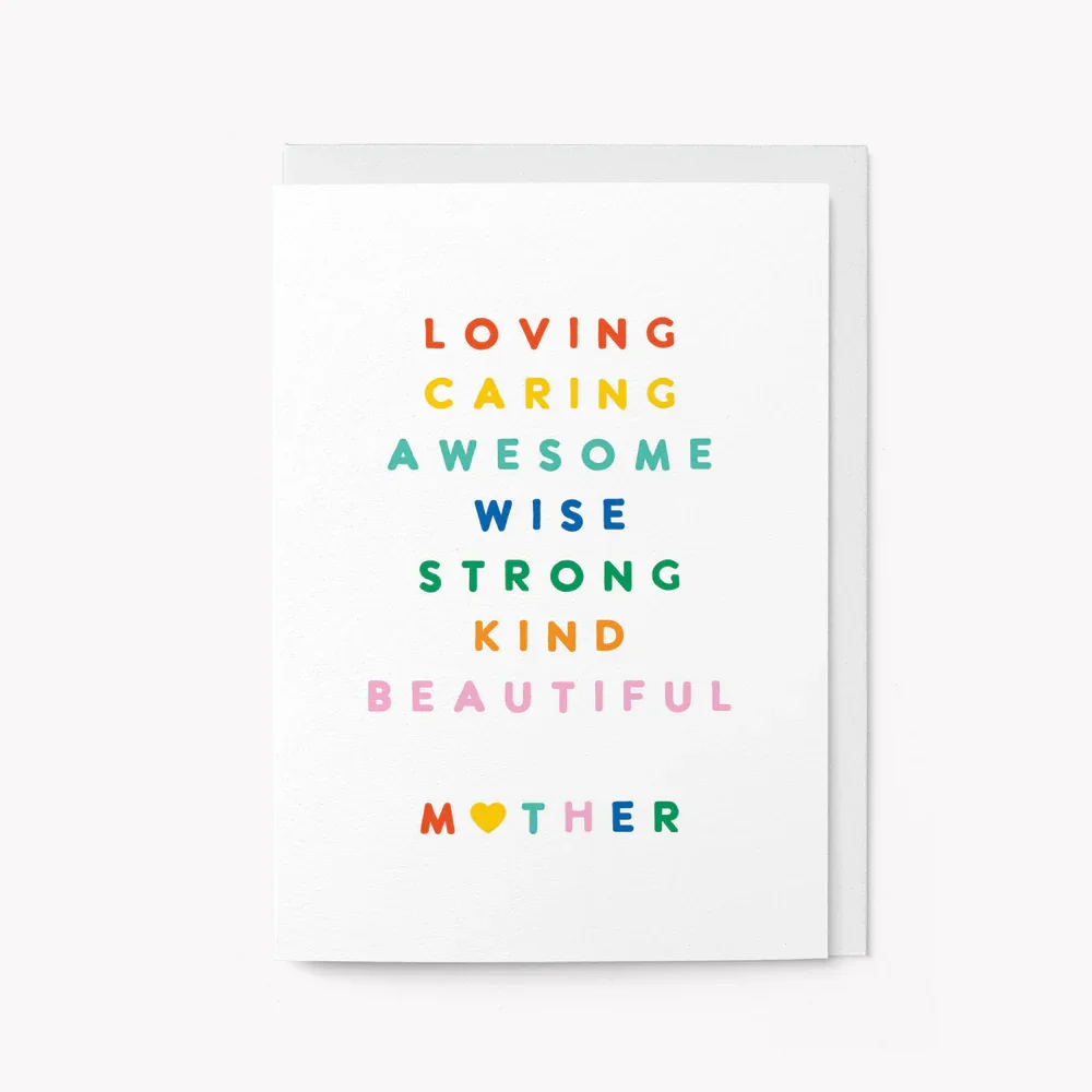 Mother's Day - Loving, Caring, Awesome Card