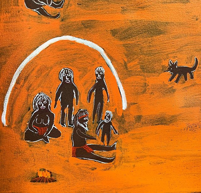 A fragment of another legendary Judith Yinyika Chambers wip 🧡
This painting is a figurative depiction of Walu Dreaming, near Blackstone, her mother’s country.
Very important people with special, sacred ways 🧡🙏🏾🐪