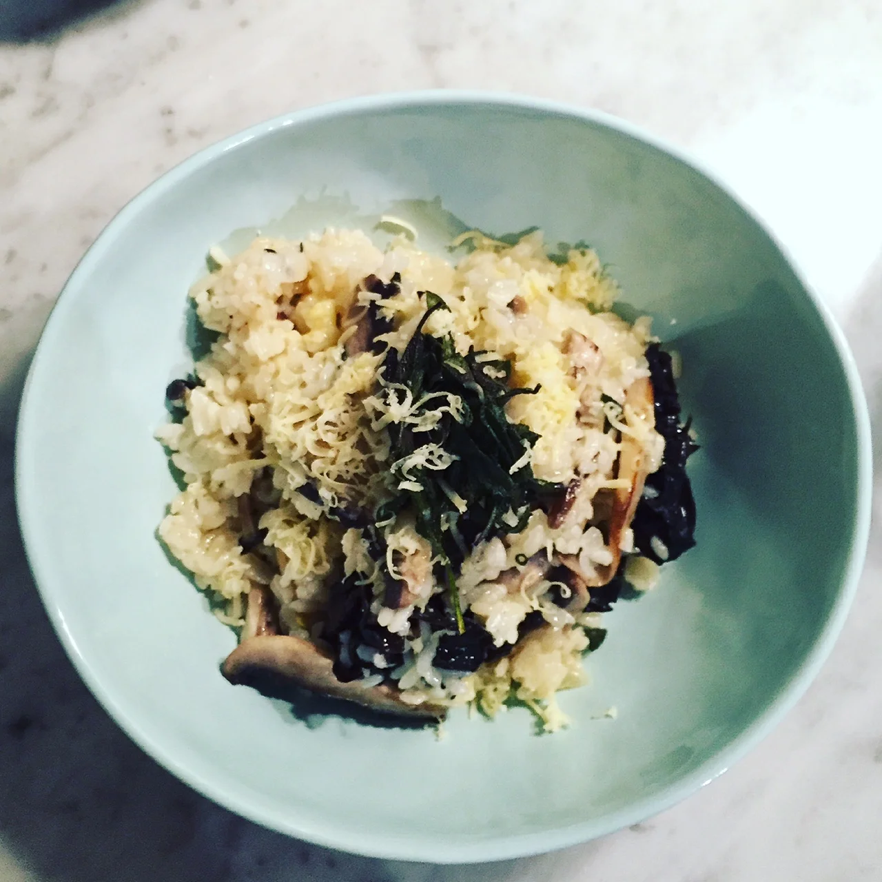 Mushroom and Sage Risotto 