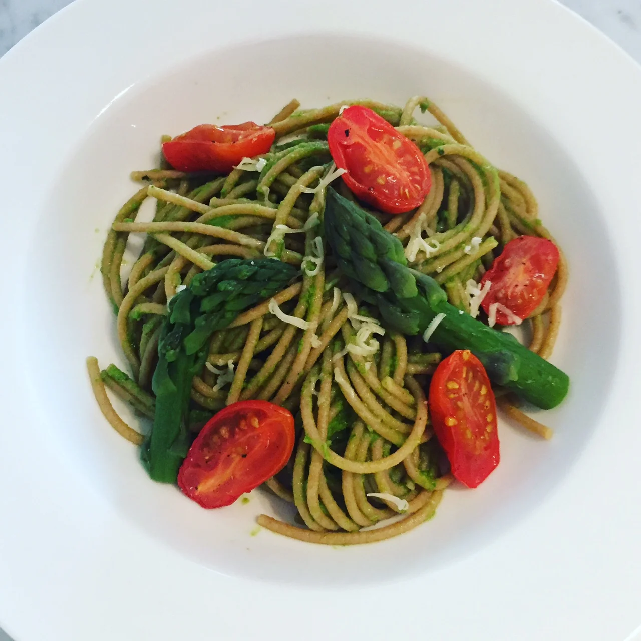 Homemade Pesto Spaghetti