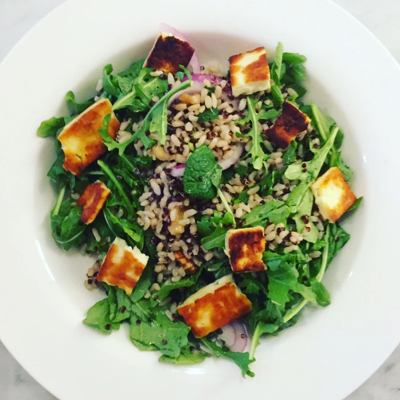 Quick Halloumi Salad