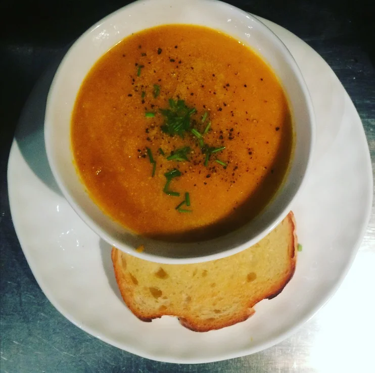 Roast Pumpkin, Sweet Potato and Cauliflower Soup
