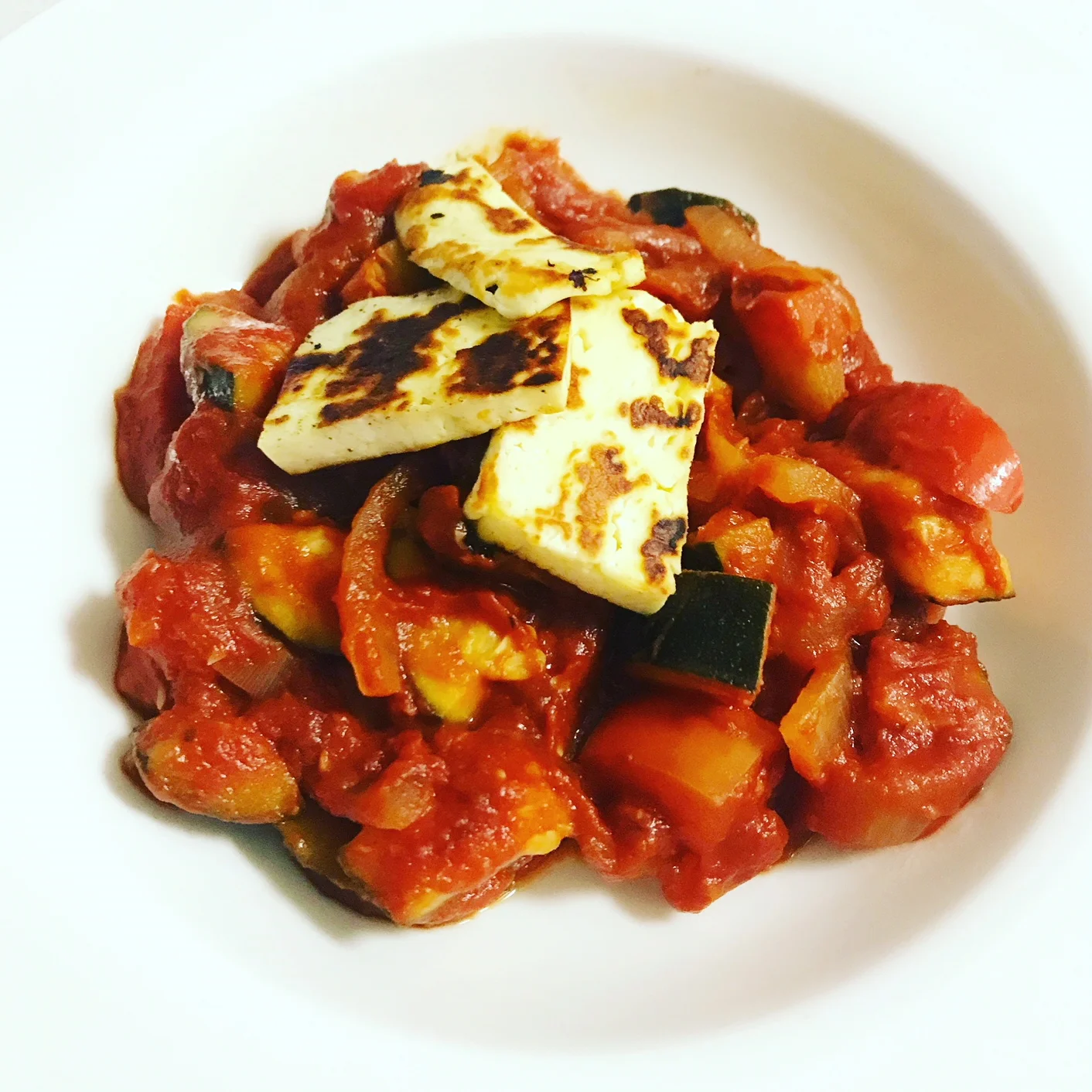 Halloumi &amp; Basil Ratatouille