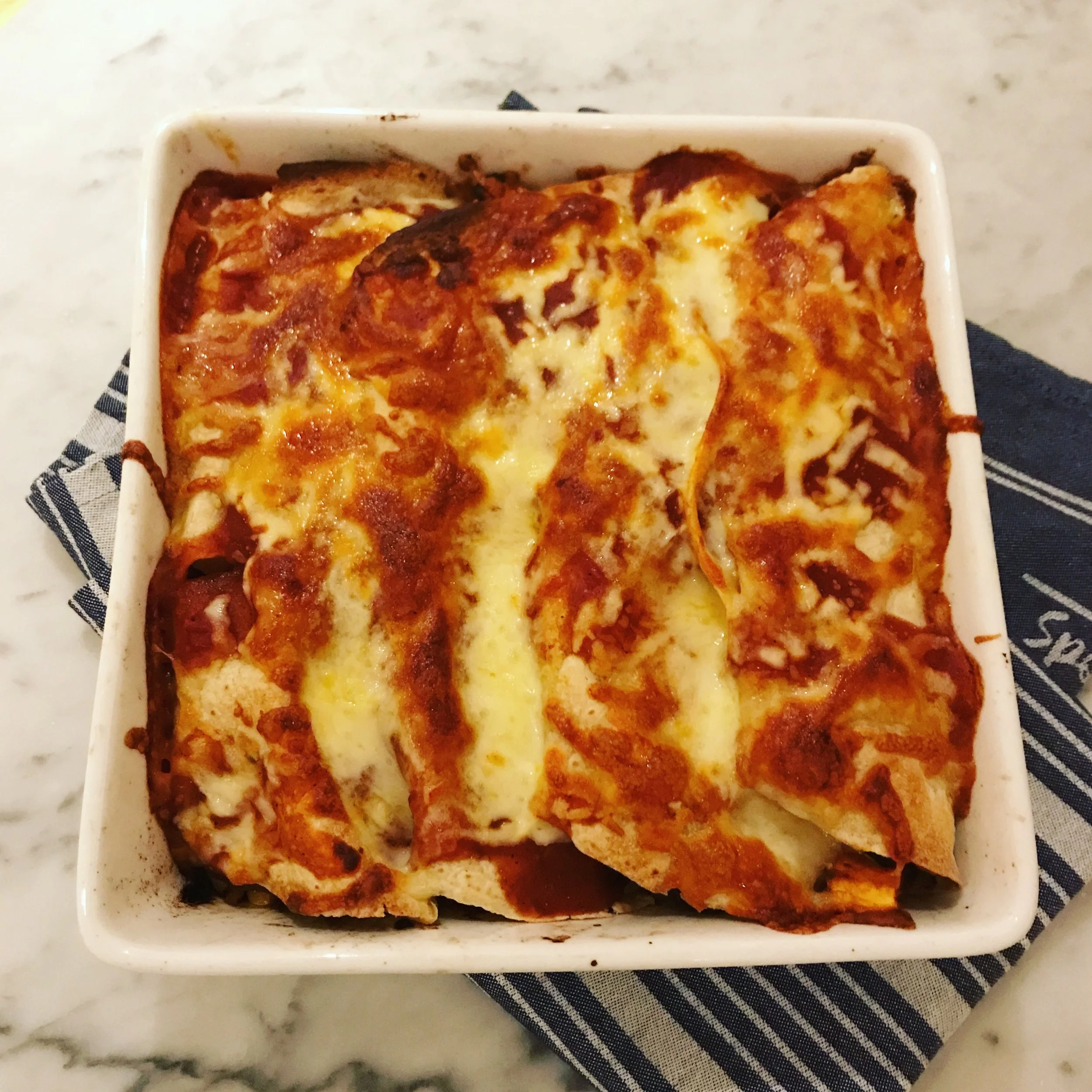Black Bean and Sweet Potato Enchiladas 