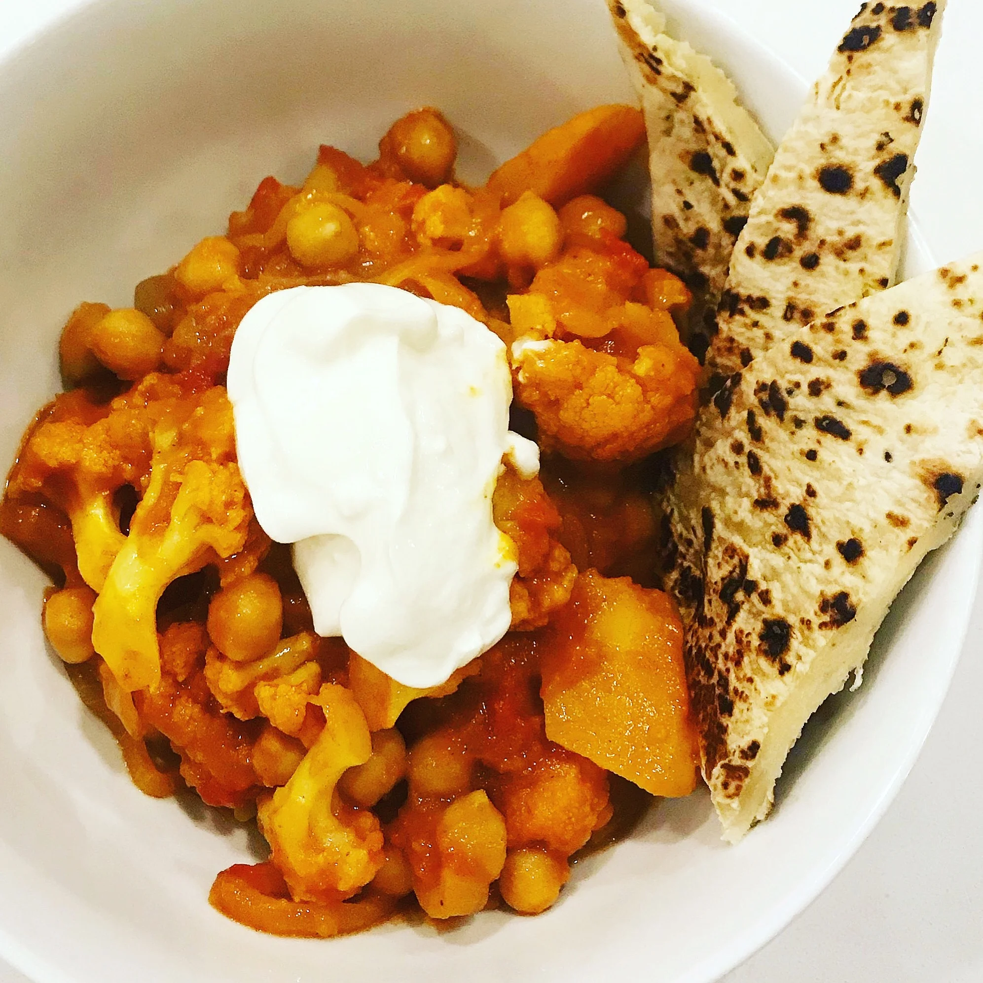 Pumpkin, Cauliflower &amp; Chickpea Curry