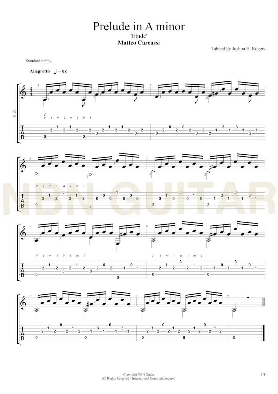 Prelude in A minor - Carcassi (Sheet music & Tabs)-p3.jpg
