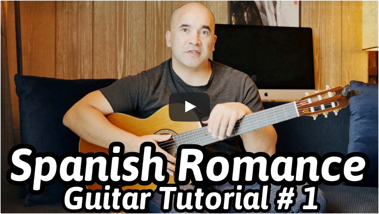 Classical Guitar Lessons < Spanish Romance > Free Classical Guitar Tabs, Sheet Music