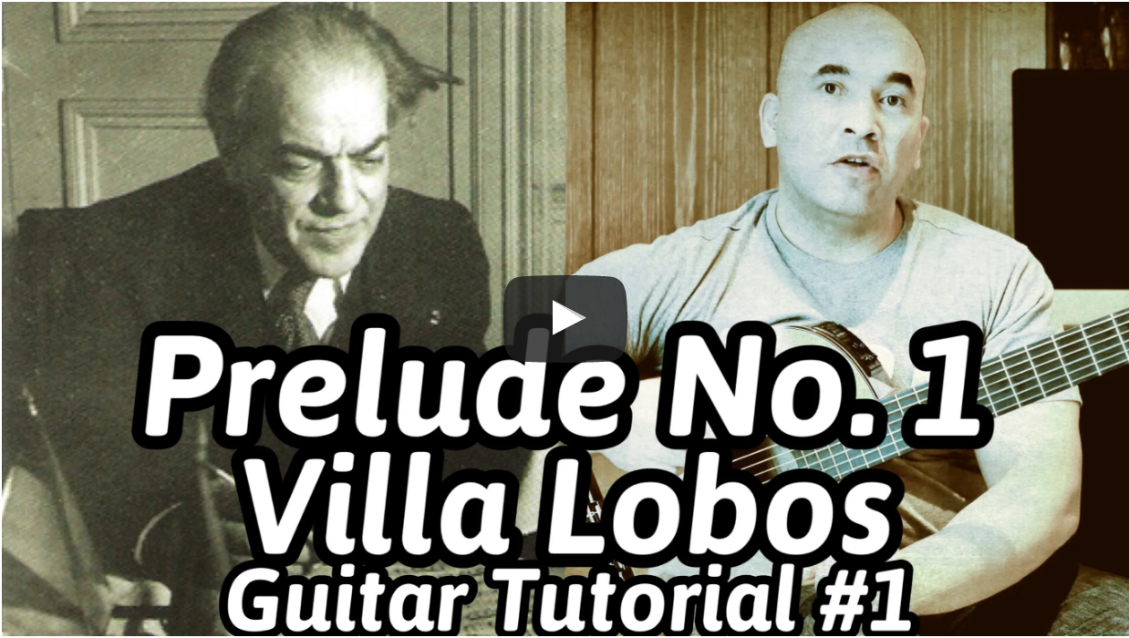 Classical Guitar Lessons < Prelude No. 1 > Villa Lobos - Free Classical Guitar Tabs, Sheet Music