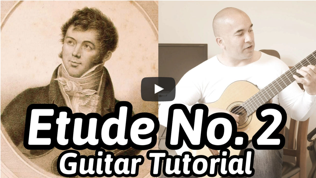 Etude No. 2 - Fernando Sor Online classical guitar lesson
