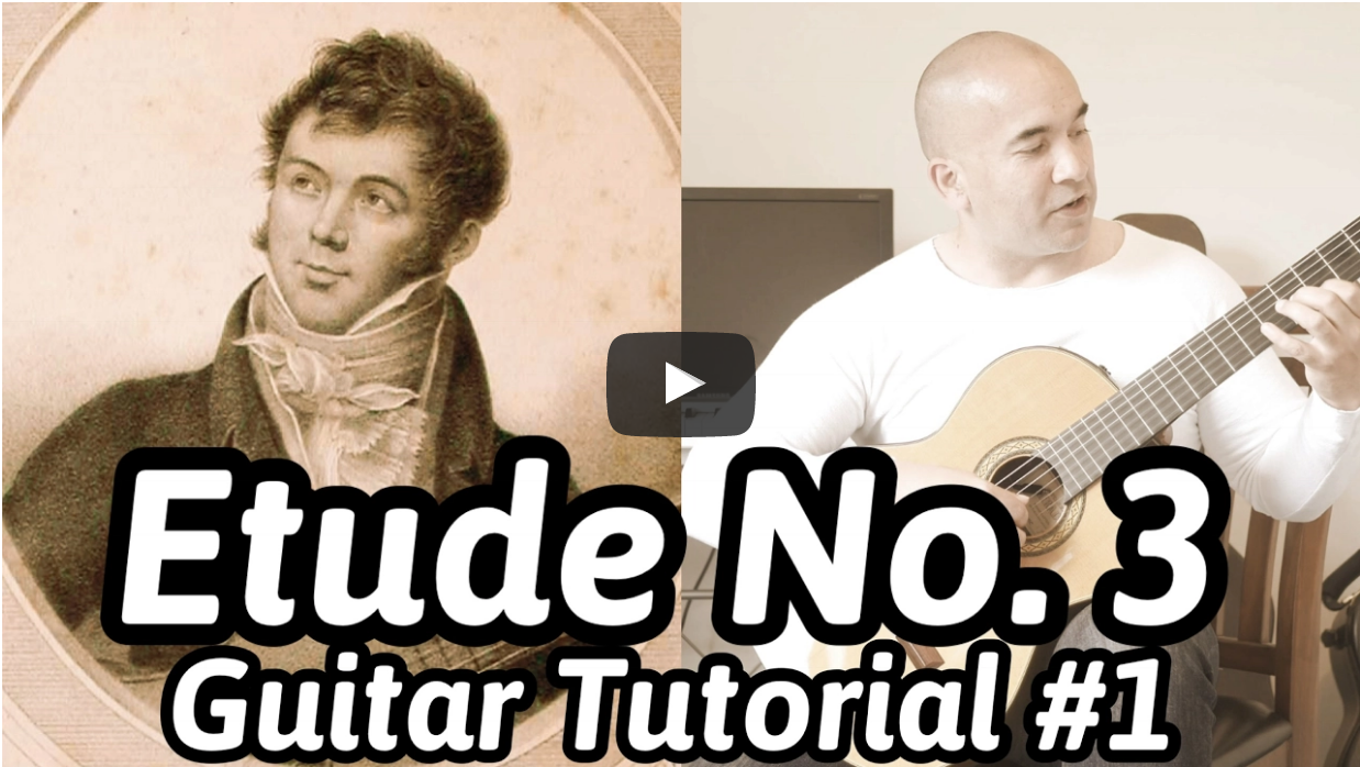 Etude No. 3, Op. 35 - Fernando Sor Online Classical Guitar Lesson