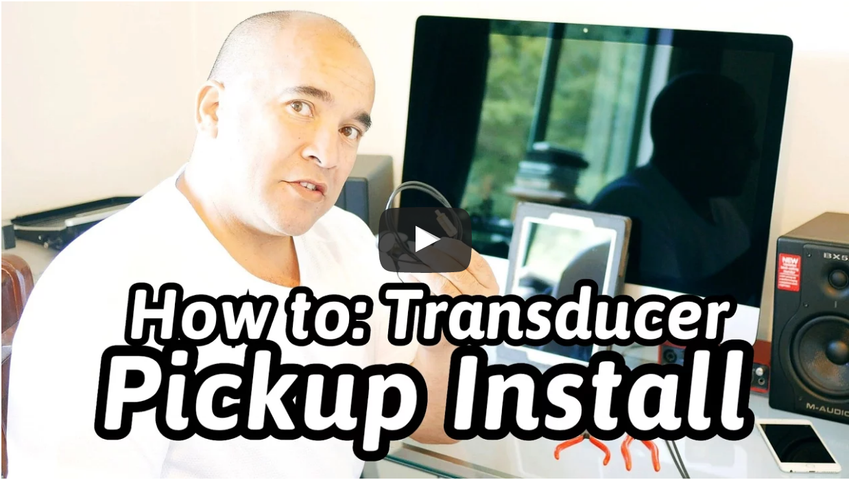 How to install a transducer pickup into your acoustic/classical guitar!